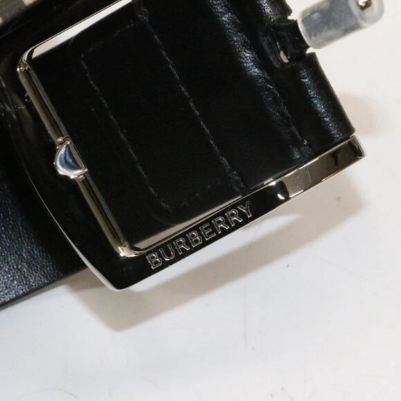 Burberry Men's Check Belt in Archive Beige ITGIOLIN681MP 32/80 - Beige/Black - Picture 2 of 12